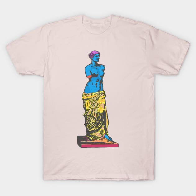 Funky Venus de Milo T-Shirt by Slightly Unhinged